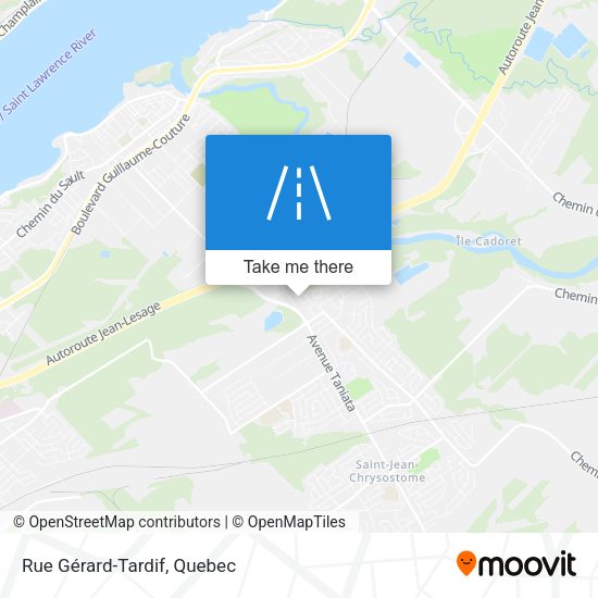 Rue Gérard-Tardif map