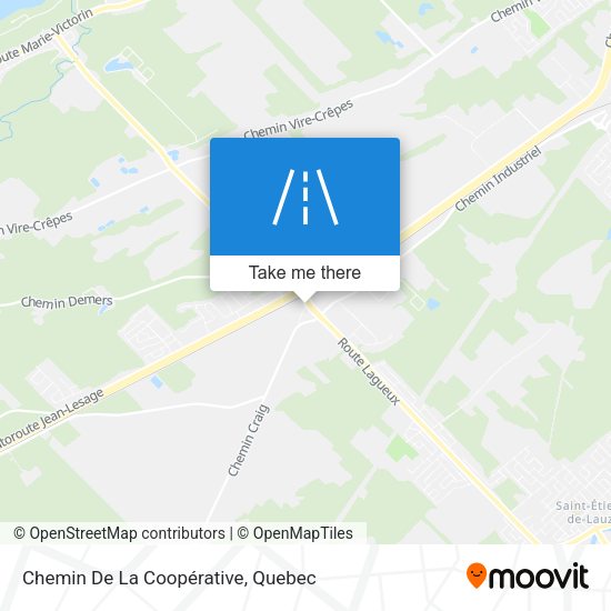 Chemin De La Coopérative map