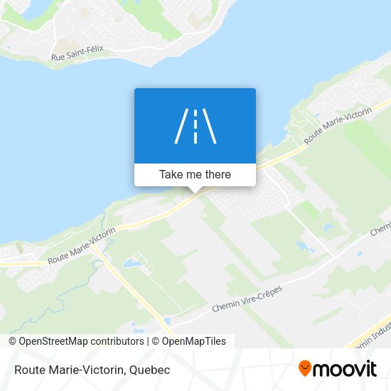 Route Marie-Victorin map