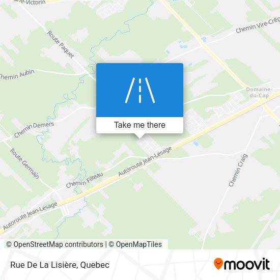 Rue De La Lisière map