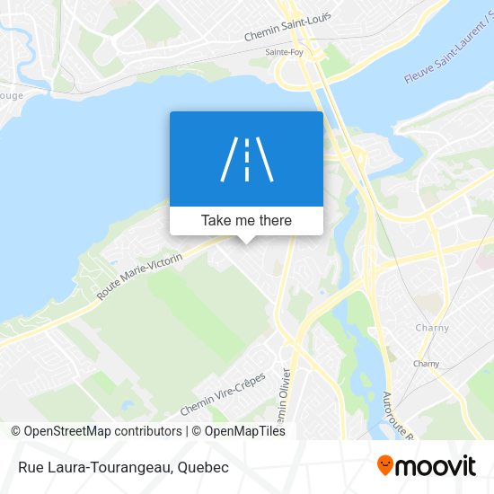 Rue Laura-Tourangeau map