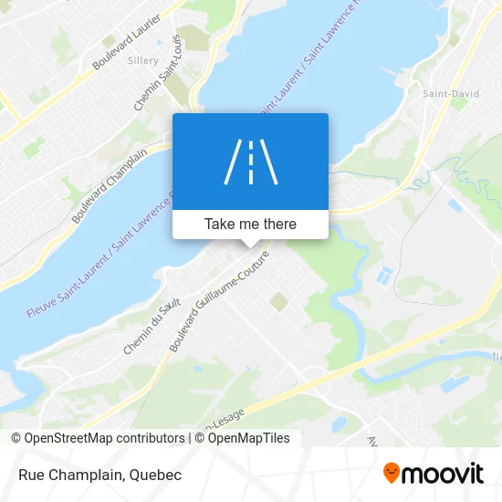 Rue Champlain map