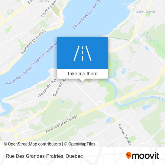 Rue Des Grandes-Prairies map