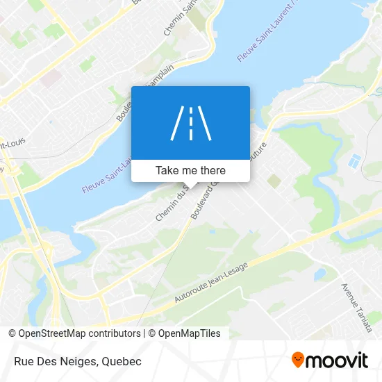 Rue Des Neiges map
