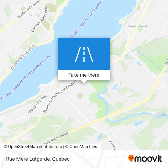 Rue Mère-Lutgarde map