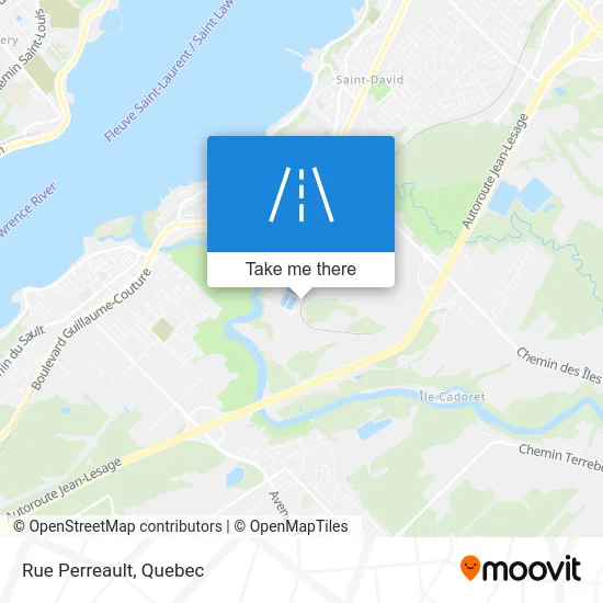 Rue Perreault map