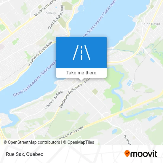 Rue Sax map