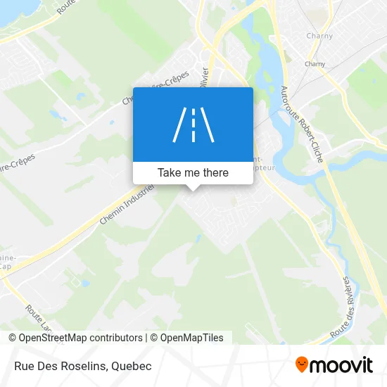 Rue Des Roselins map