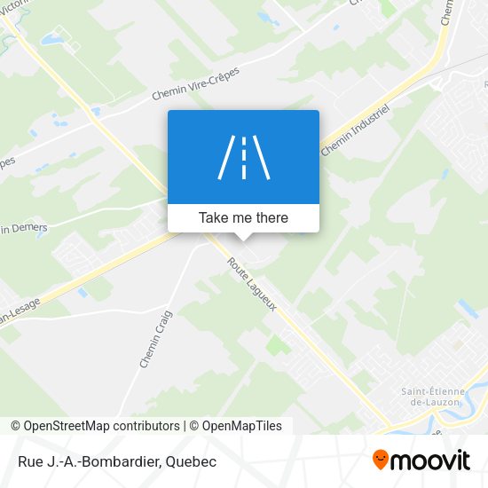 Rue J.-A.-Bombardier map