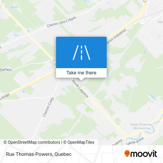 Rue Thomas-Powers map