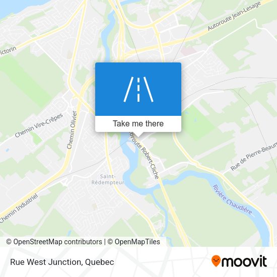 Rue West Junction map