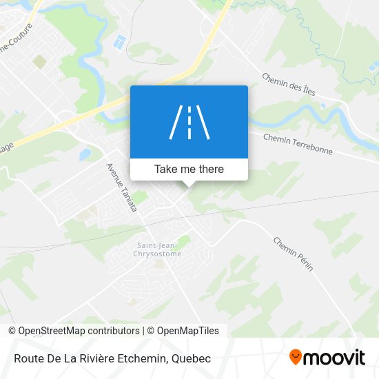 Route De La Rivière Etchemin map