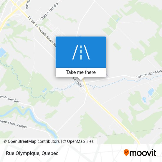 Rue Olympique map