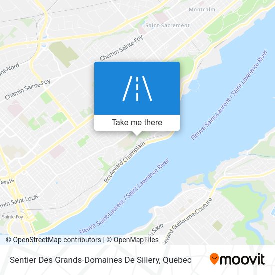 Sentier Des Grands-Domaines De Sillery map