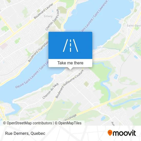 Rue Demers map