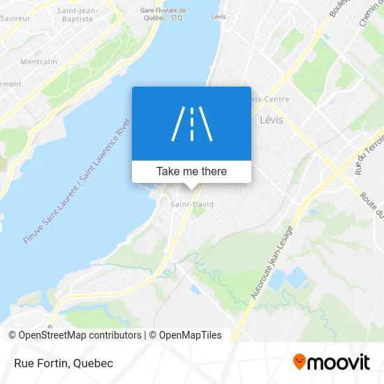 Rue Fortin map