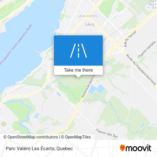 Parc Valéro Les Écarts map