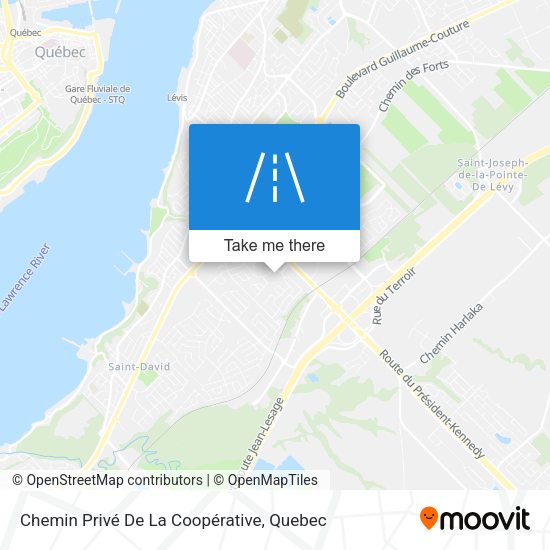 Chemin Privé De La Coopérative map