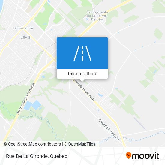 Rue De La Gironde map