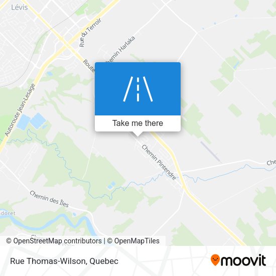 Rue Thomas-Wilson map