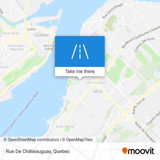Rue De Châteauguay map