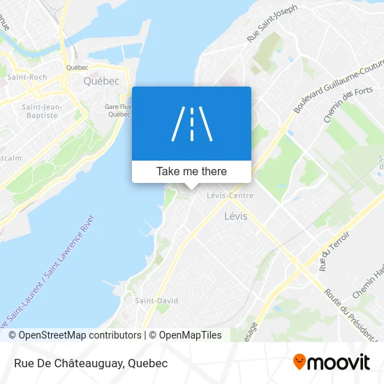 Rue De Châteauguay map