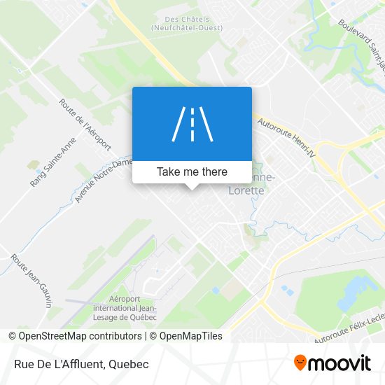 Rue De L'Affluent map