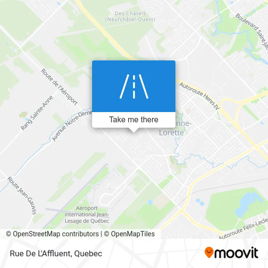 Rue De L'Affluent map