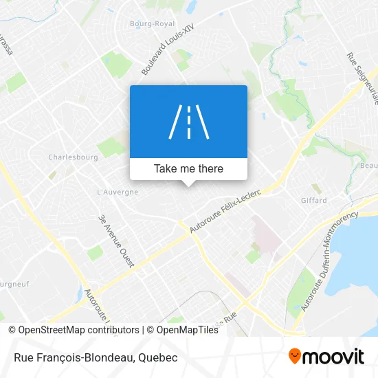 Rue François-Blondeau map