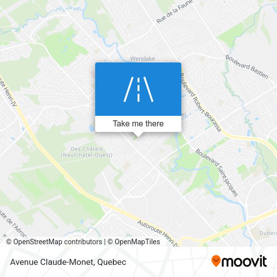 Avenue Claude-Monet map