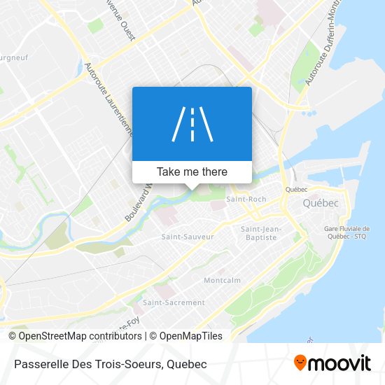 Passerelle Des Trois-Soeurs map
