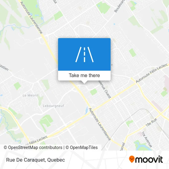 Rue De Caraquet map