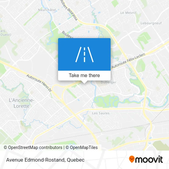 Avenue Edmond-Rostand map