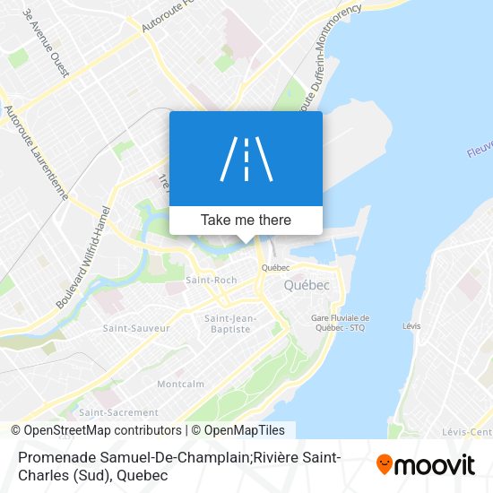 Promenade Samuel-De-Champlain;Rivière Saint-Charles (Sud) map