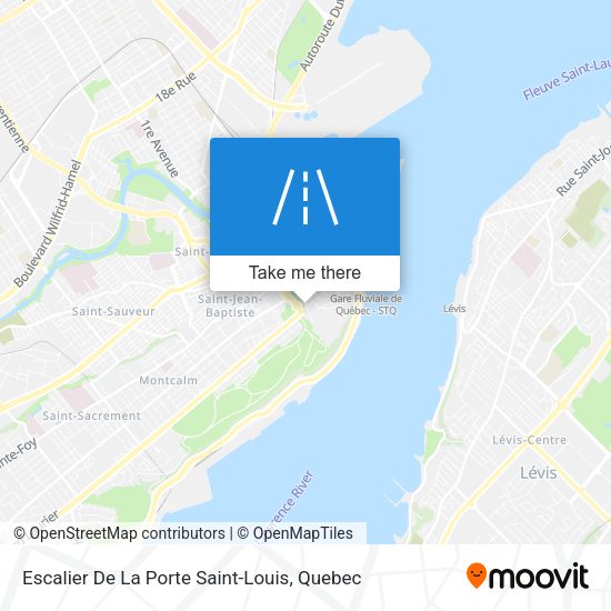Escalier De La Porte Saint-Louis map
