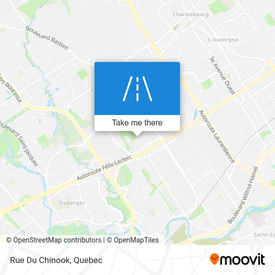 Rue Du Chinook map