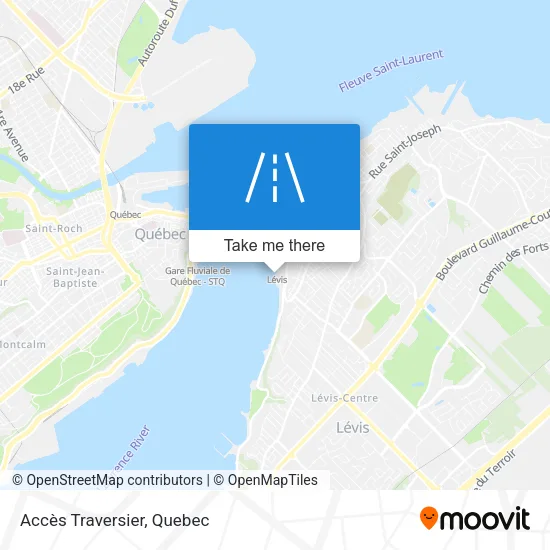 Accès Traversier map