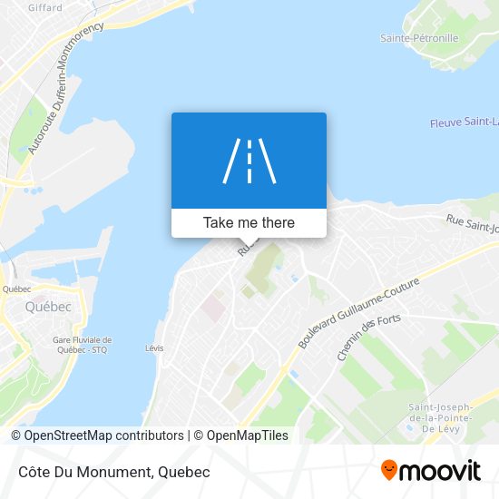 Côte Du Monument map
