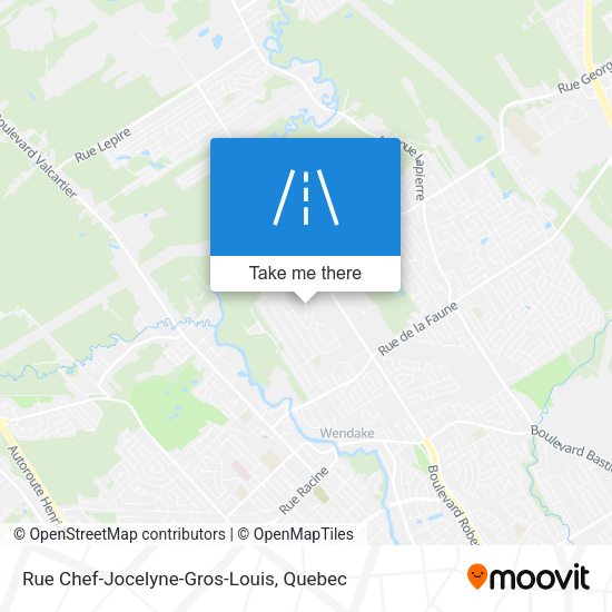 Rue Chef-Jocelyne-Gros-Louis map