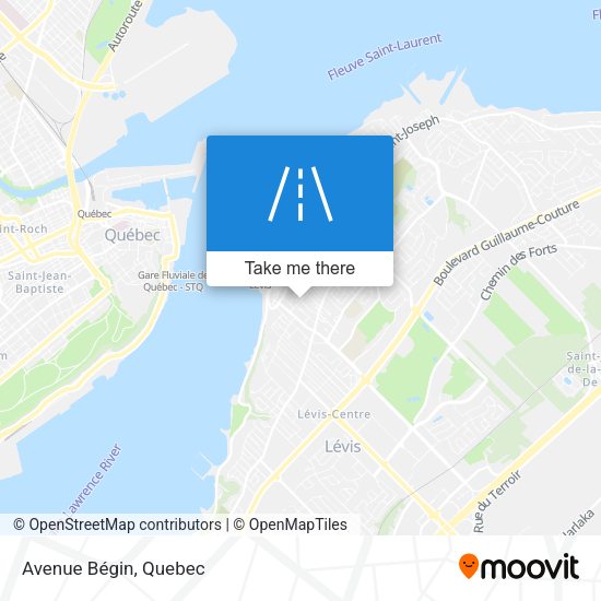 Avenue Bégin map