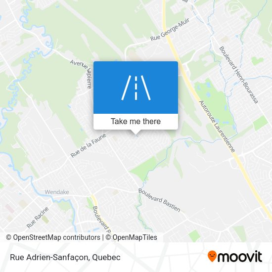 Rue Adrien-Sanfaçon map