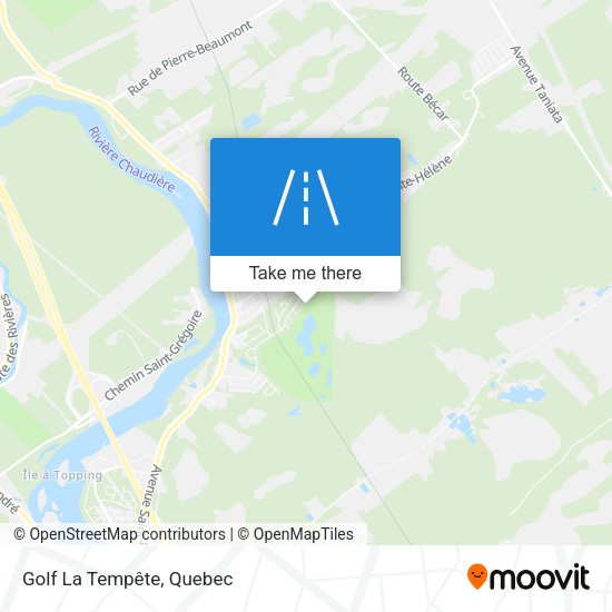 Golf La Tempête map