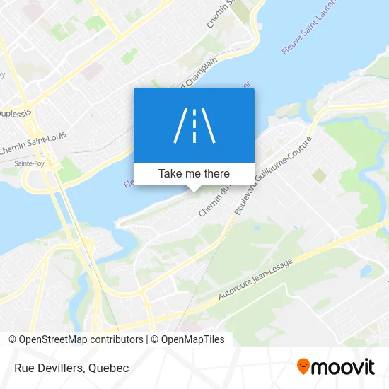 Rue Devillers map