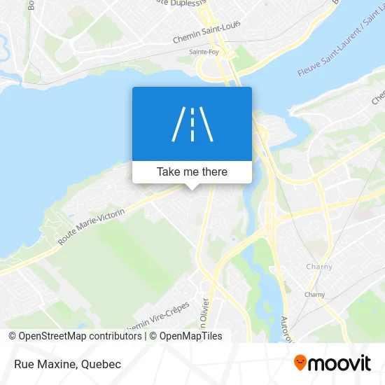 Rue Maxine map