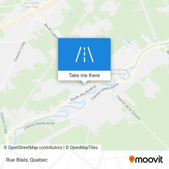 Rue Blais map
