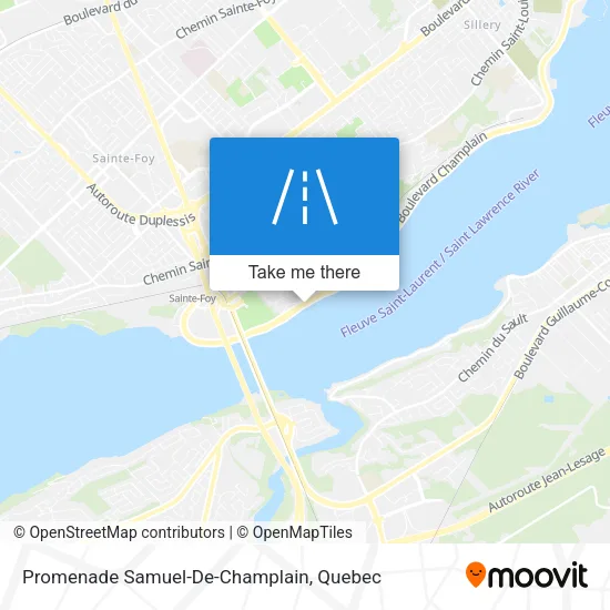Promenade Samuel-De-Champlain map
