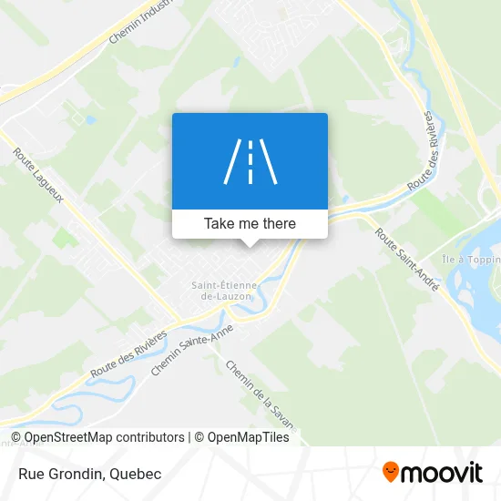 Rue Grondin map