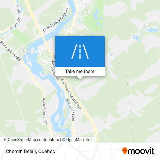 Chemin Bélair map