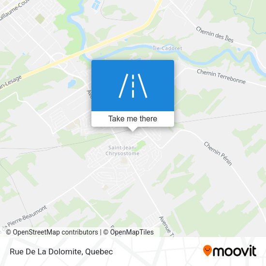 Rue De La Dolomite map