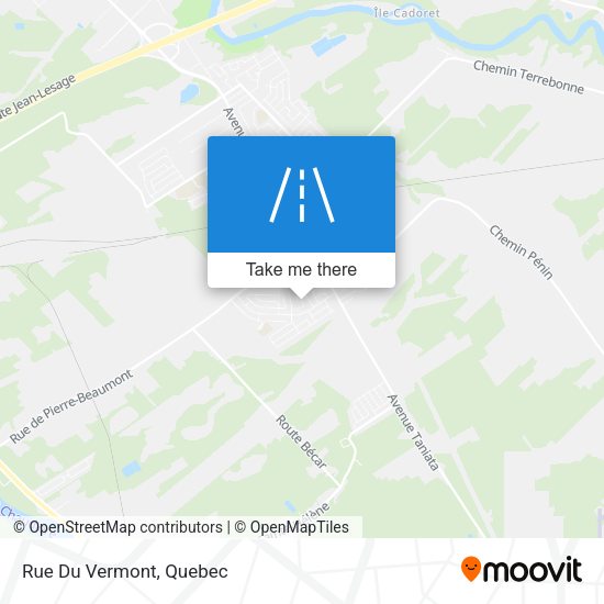 Rue Du Vermont map